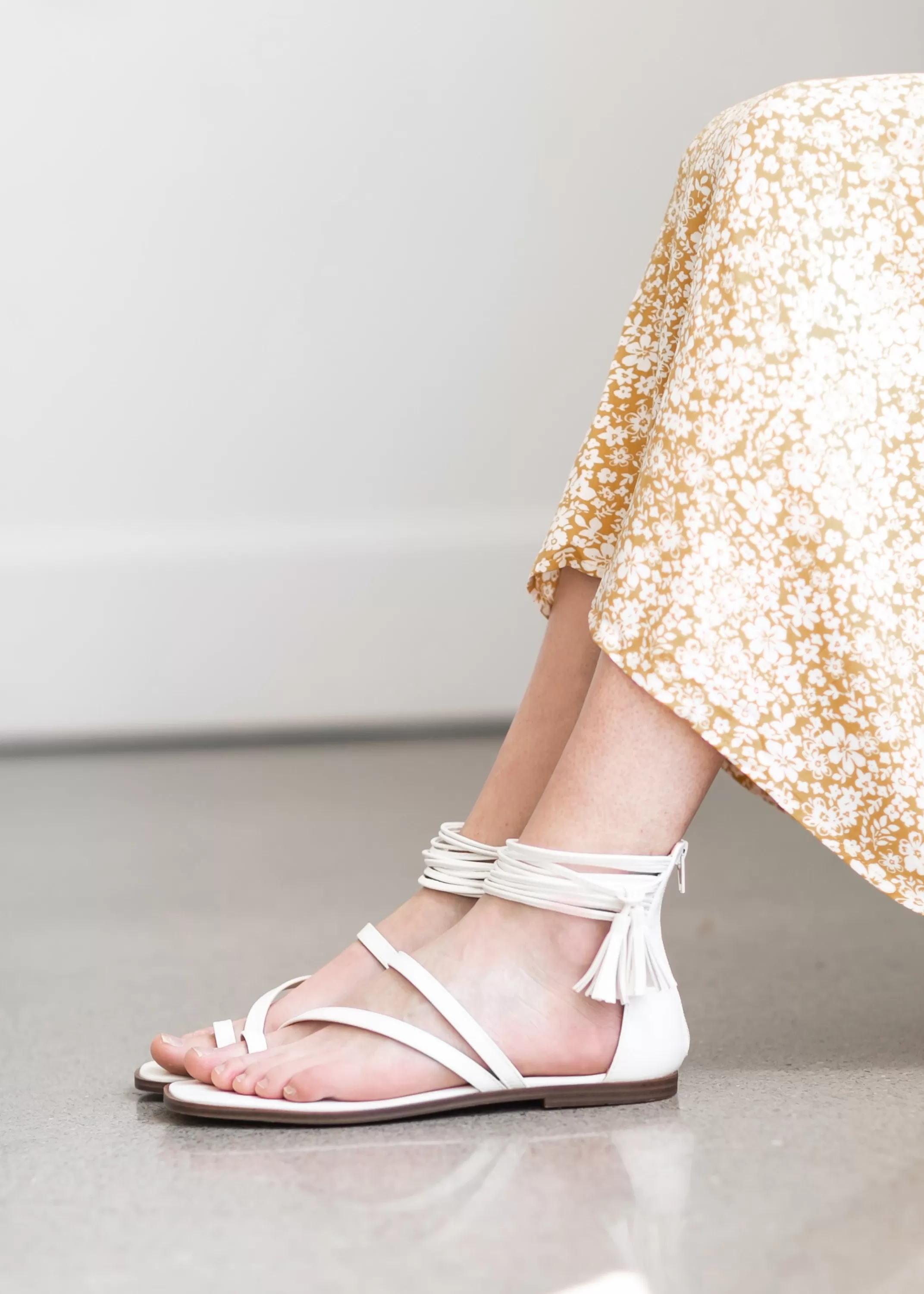 Cheap Abril Tasseled Ankle Sandal Women Shoes