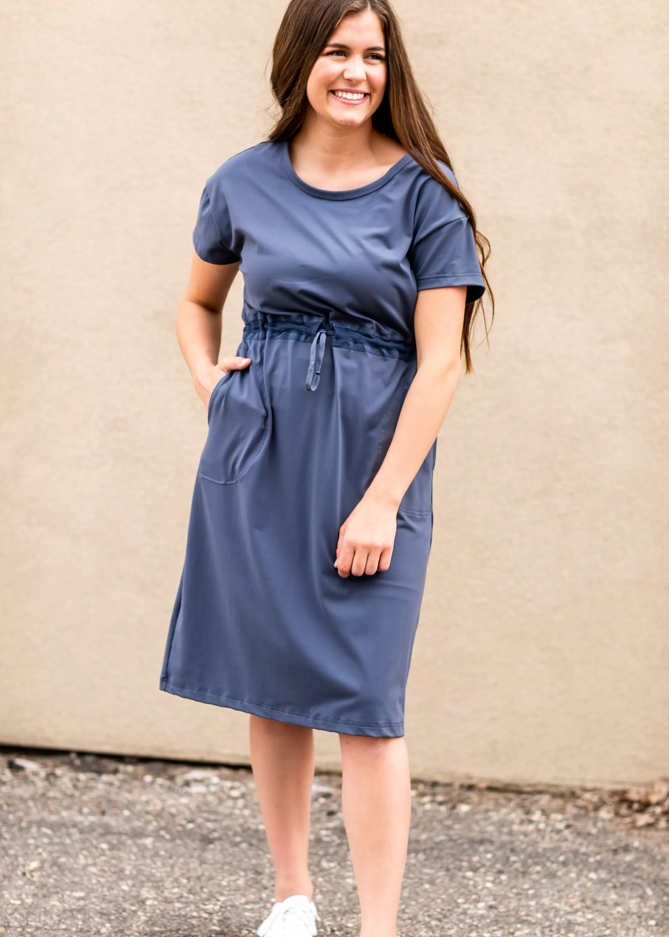 Online Becca Cinch Waist Athletic Midi Dress Women Plus Size