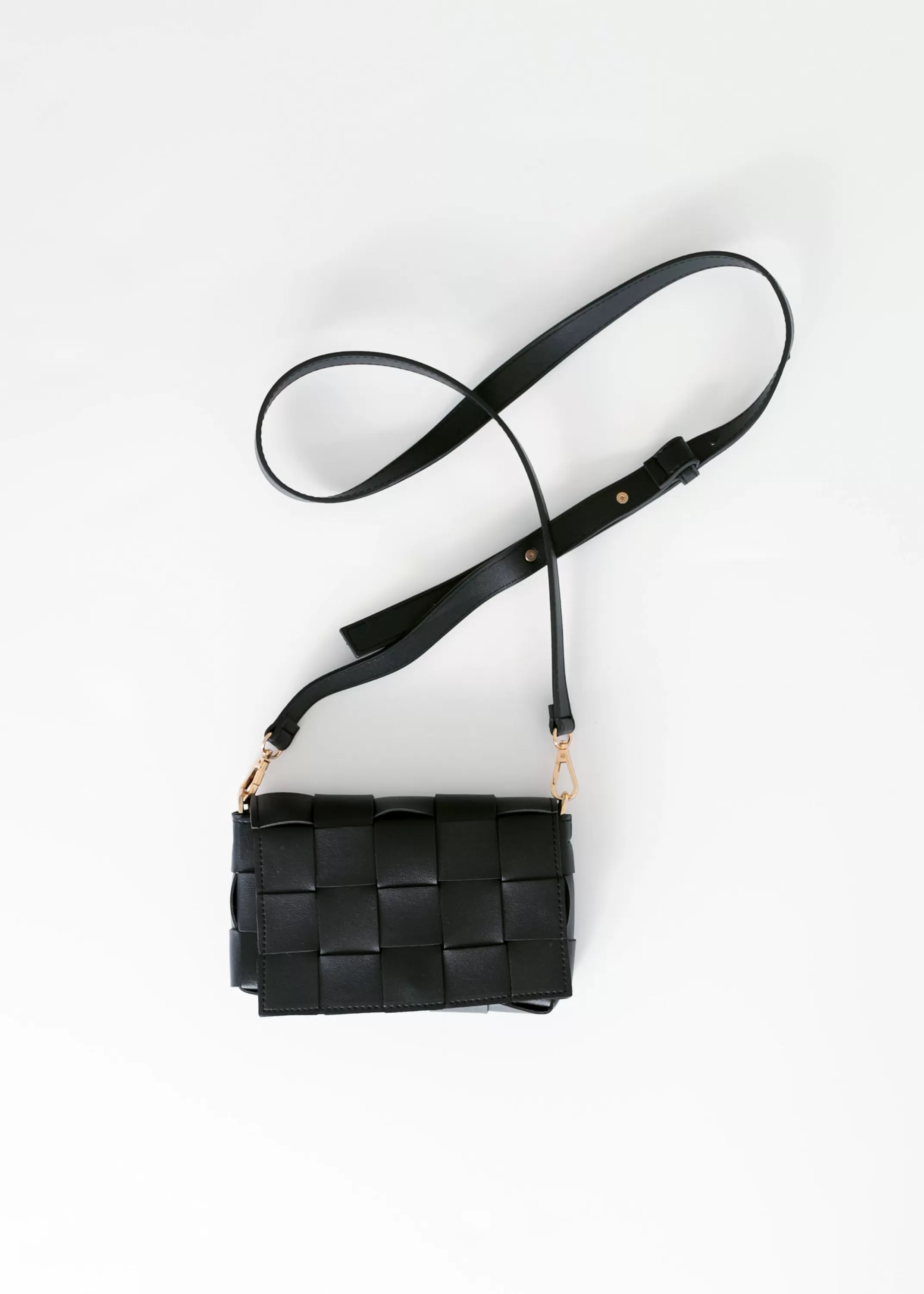 Best Sale Black Checkered Crossbody Purse Women Accessories