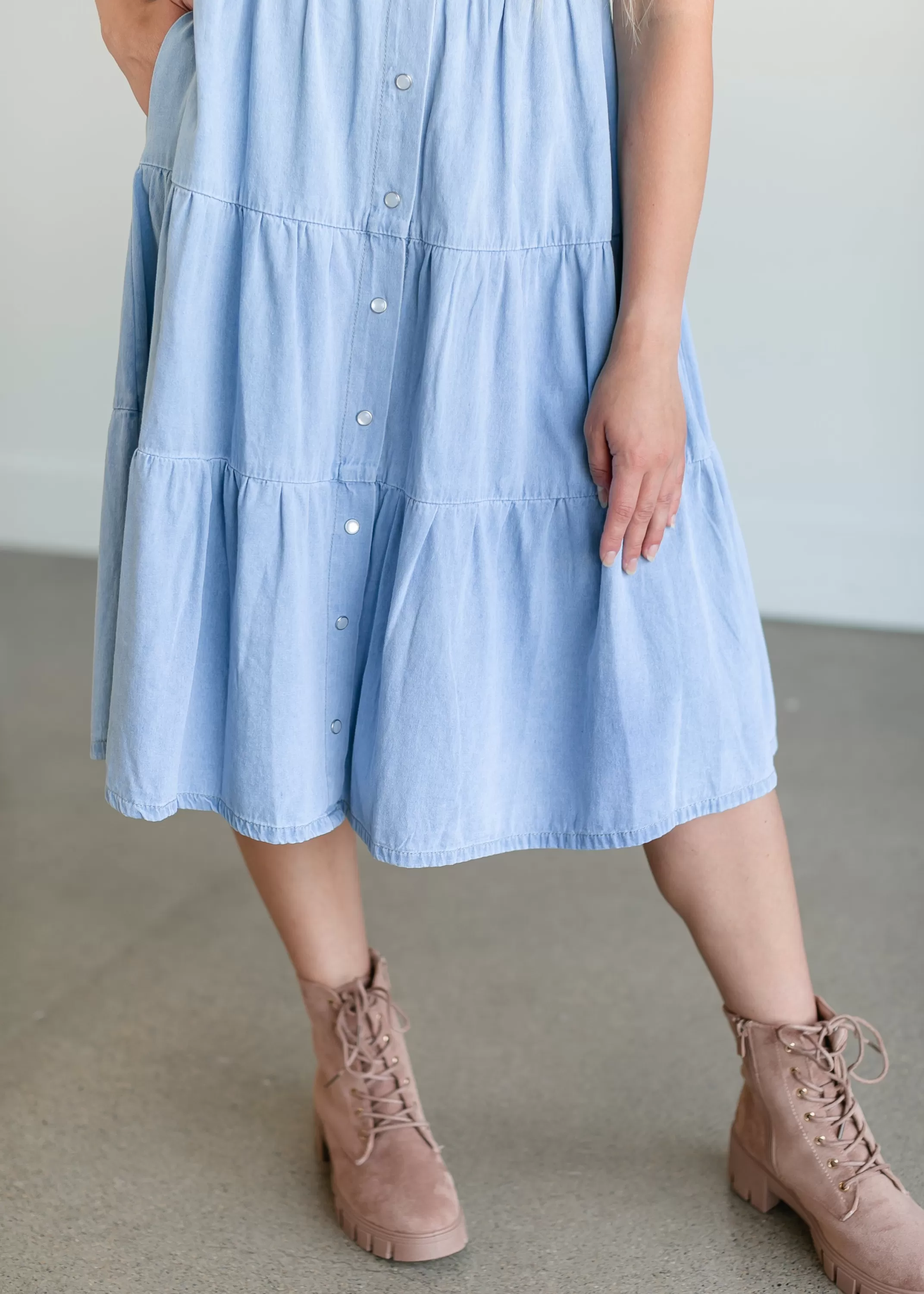 Shop Blush Lace-Up Combat Boots Women Shoes