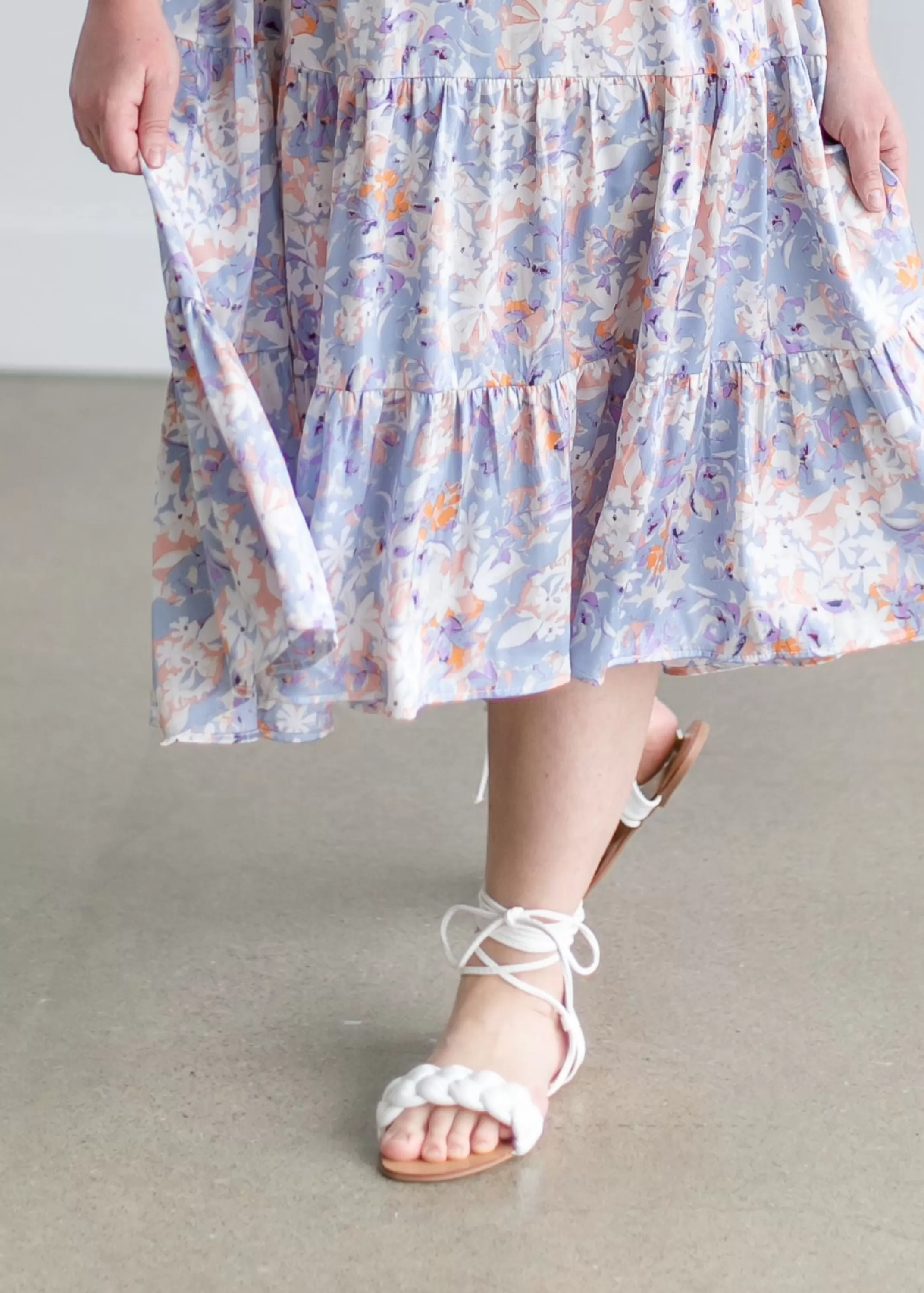 Online Braided Wrap White Sandals Women Shoes