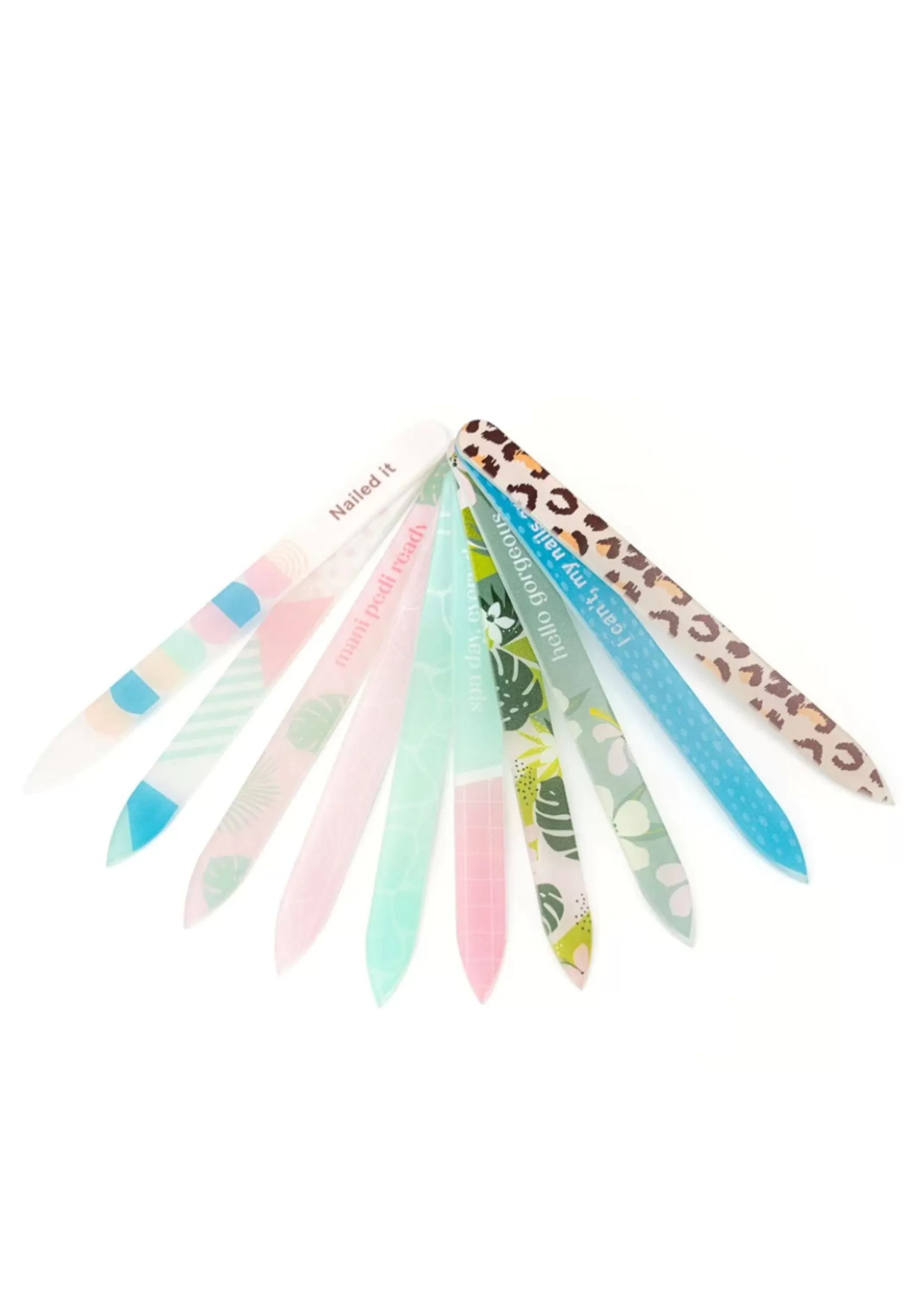 Sale Colorful Glass Nail File Women Accessories