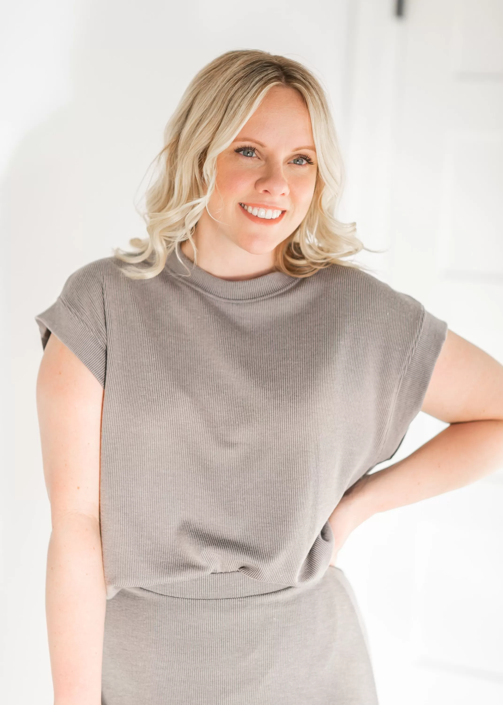 Outlet Dolman Sleeve Oversized Ribbed Top Women Maternity Friendly