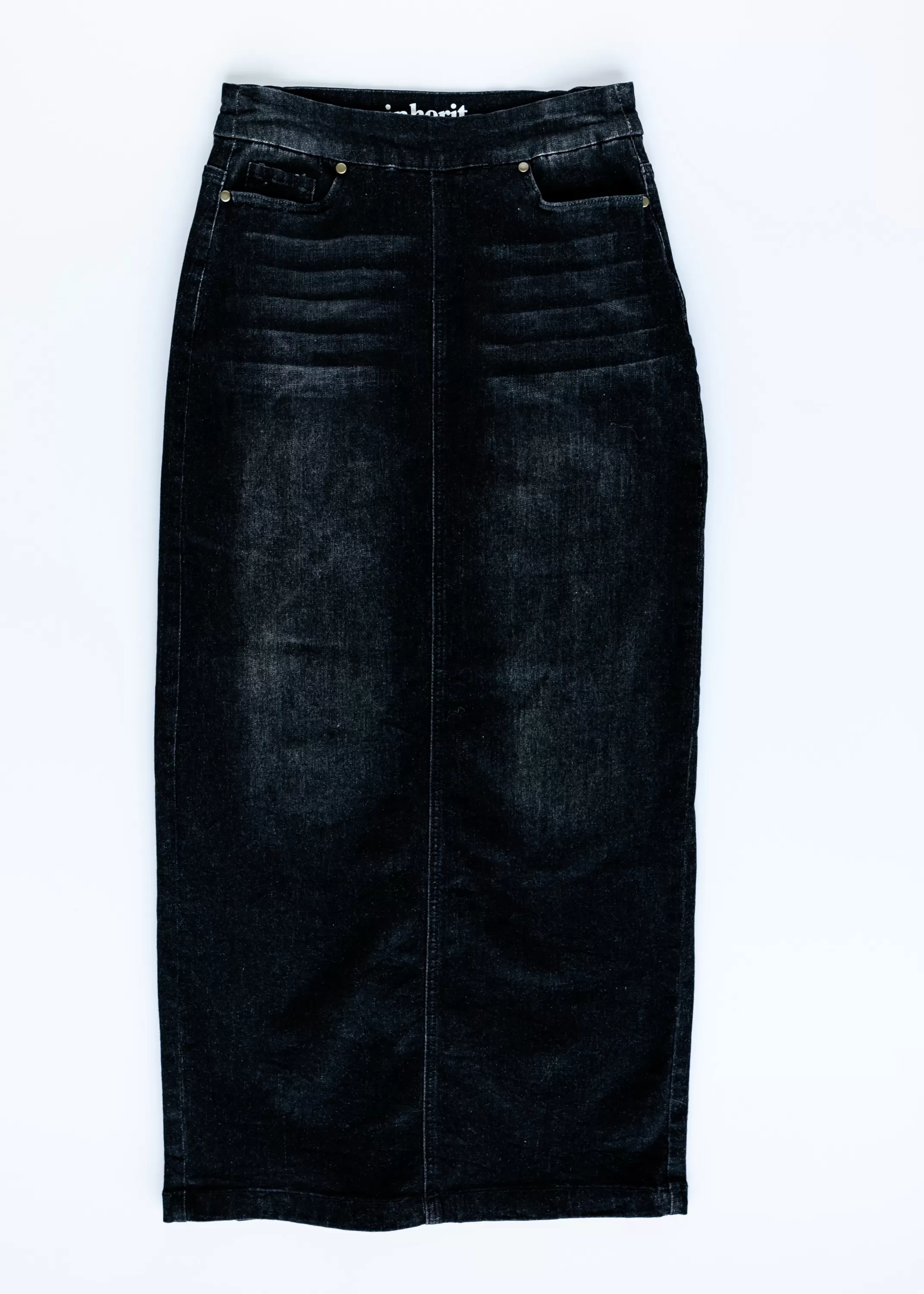 Hot Donna Black Denim Skirt Women Plus Size