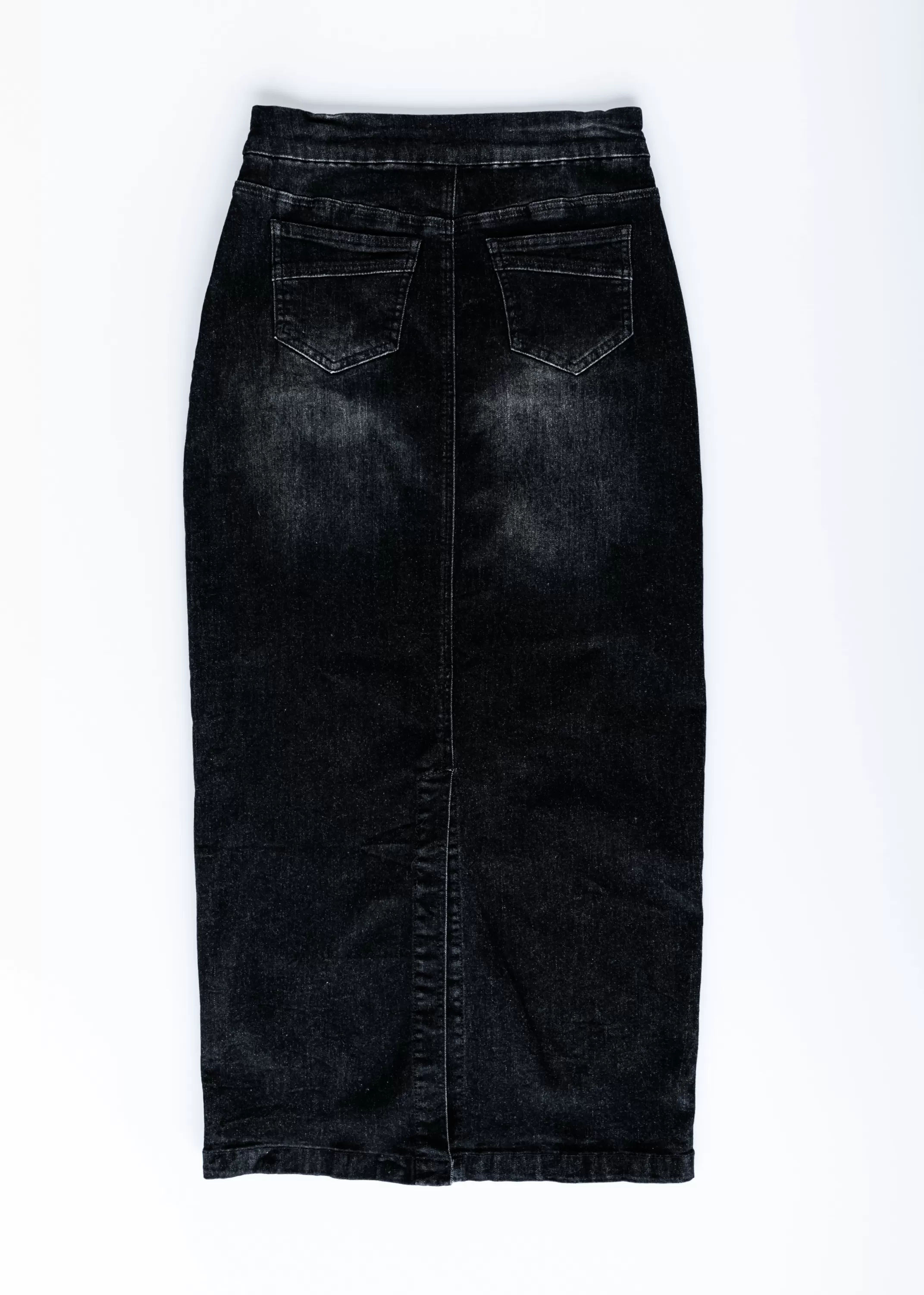 Hot Donna Black Denim Skirt Women Plus Size