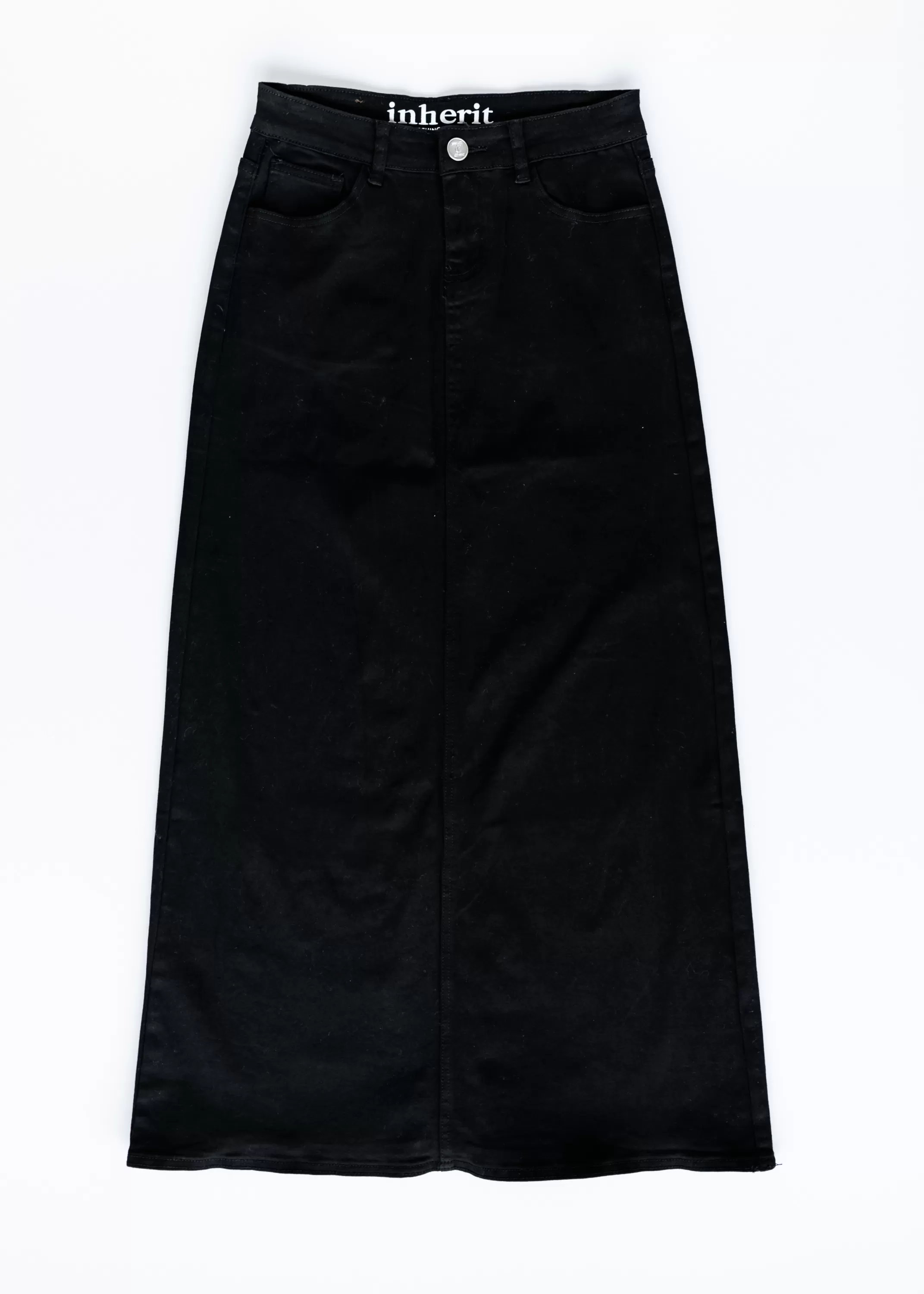 Sale Faith Black Long Denim Maxi Skirt Women Skirts