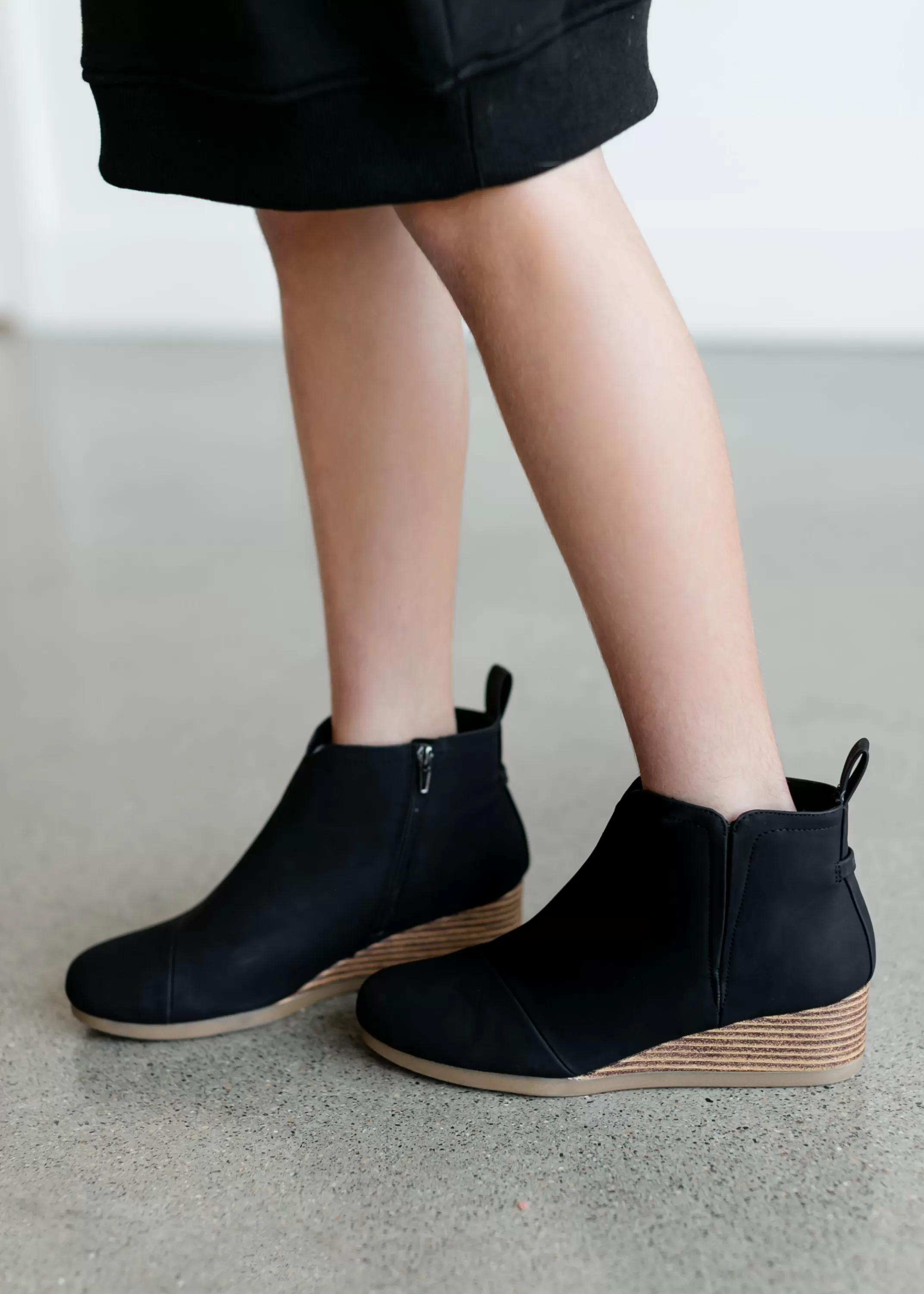 Sale Girl's Clare Suede Wedge Bootie Women Shoes