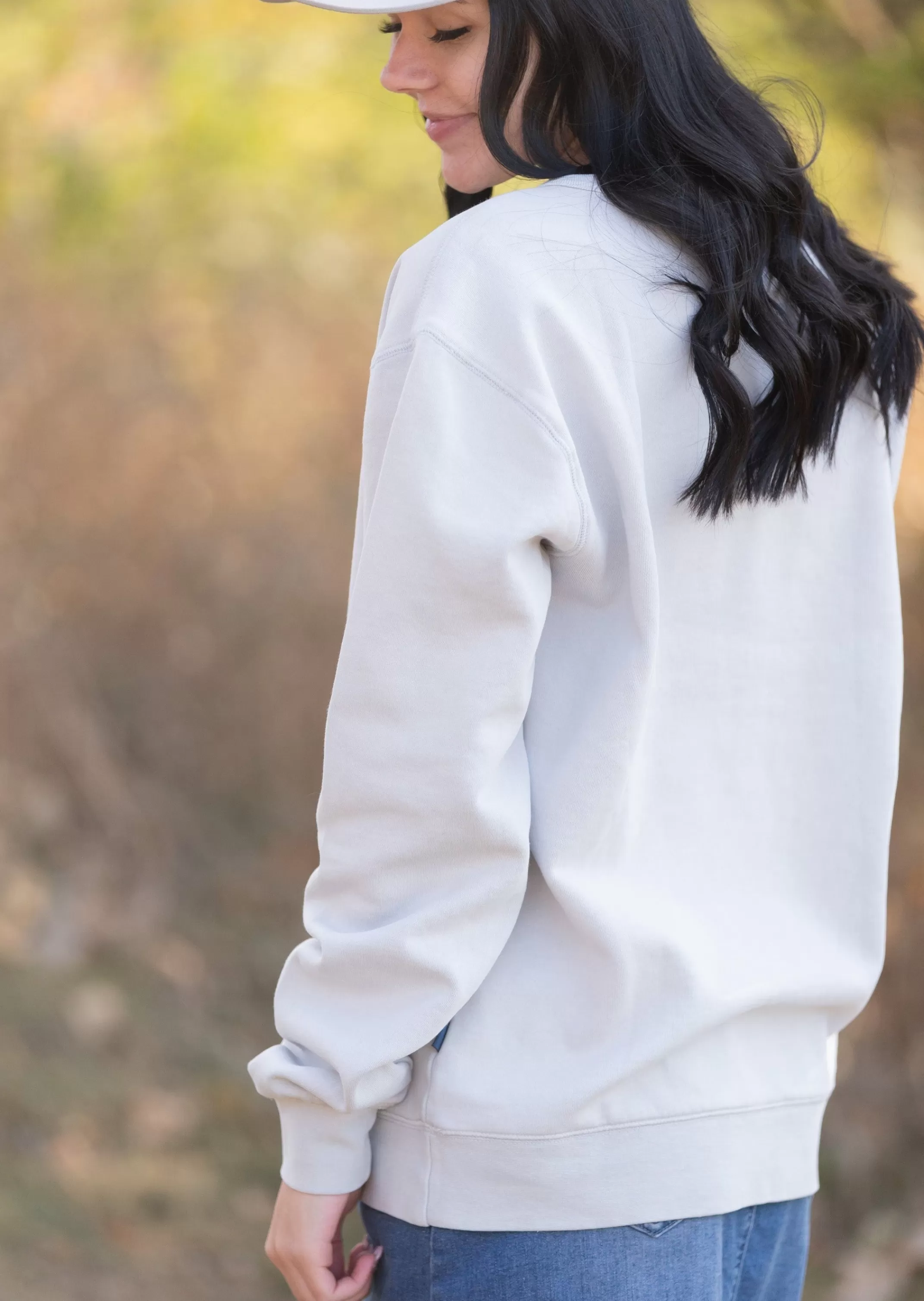 Sale Embroidered Crewneck Sweatshirt Women Plus Size