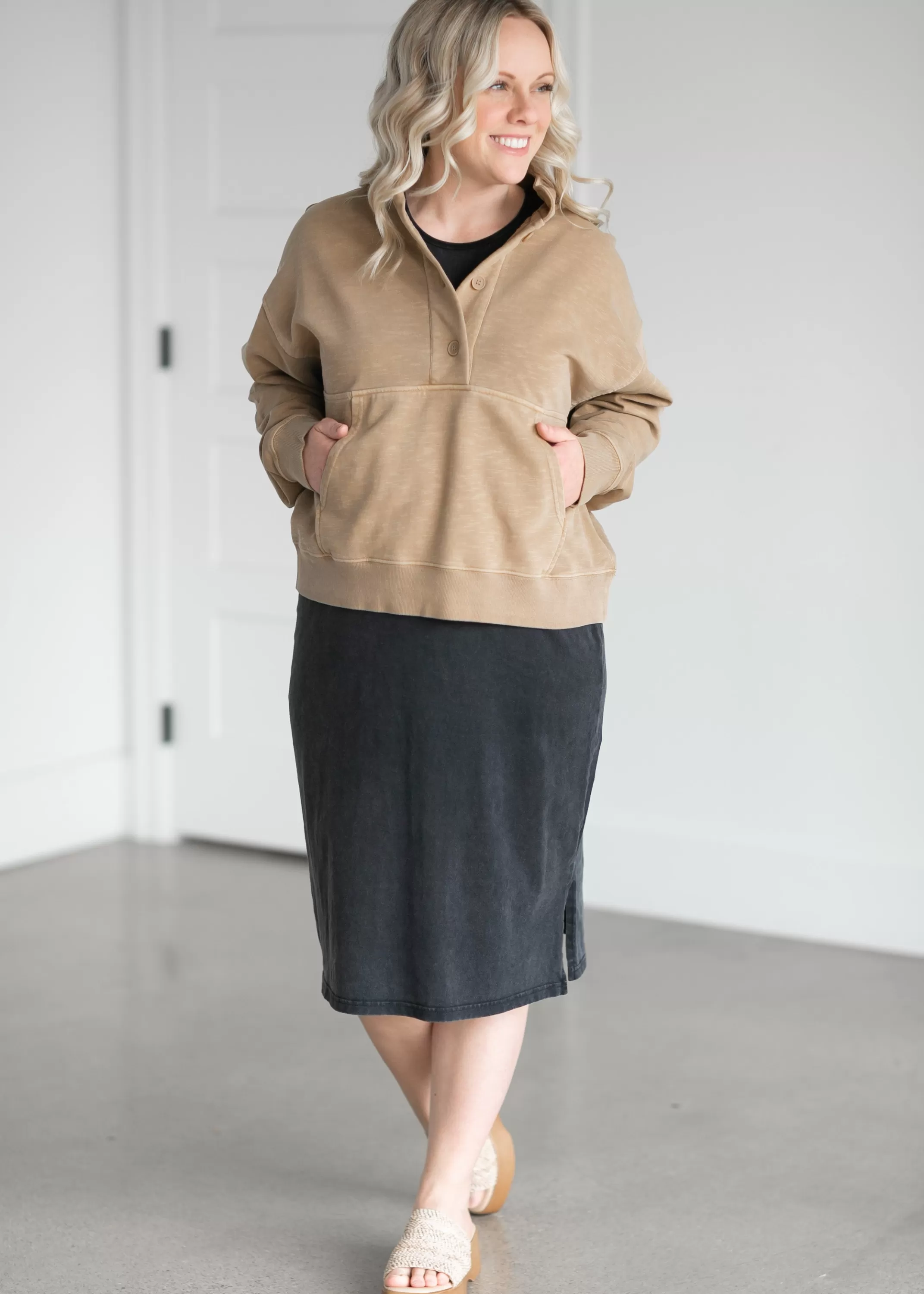Store Hayes Half Button Top Women Nursing Friendly