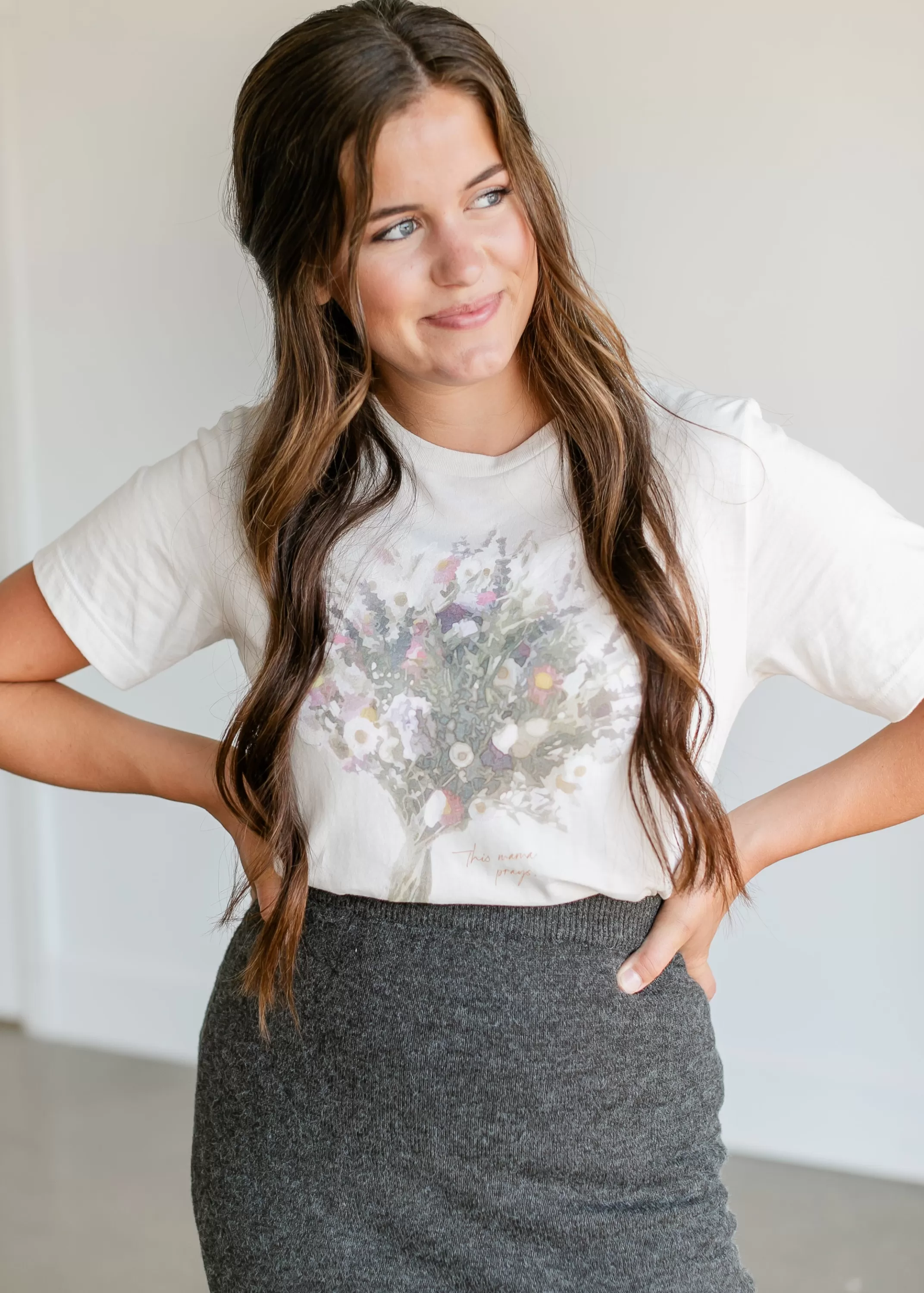 Discount Inherit This Mama Prays Graphic T-Shirt Women Plus Size
