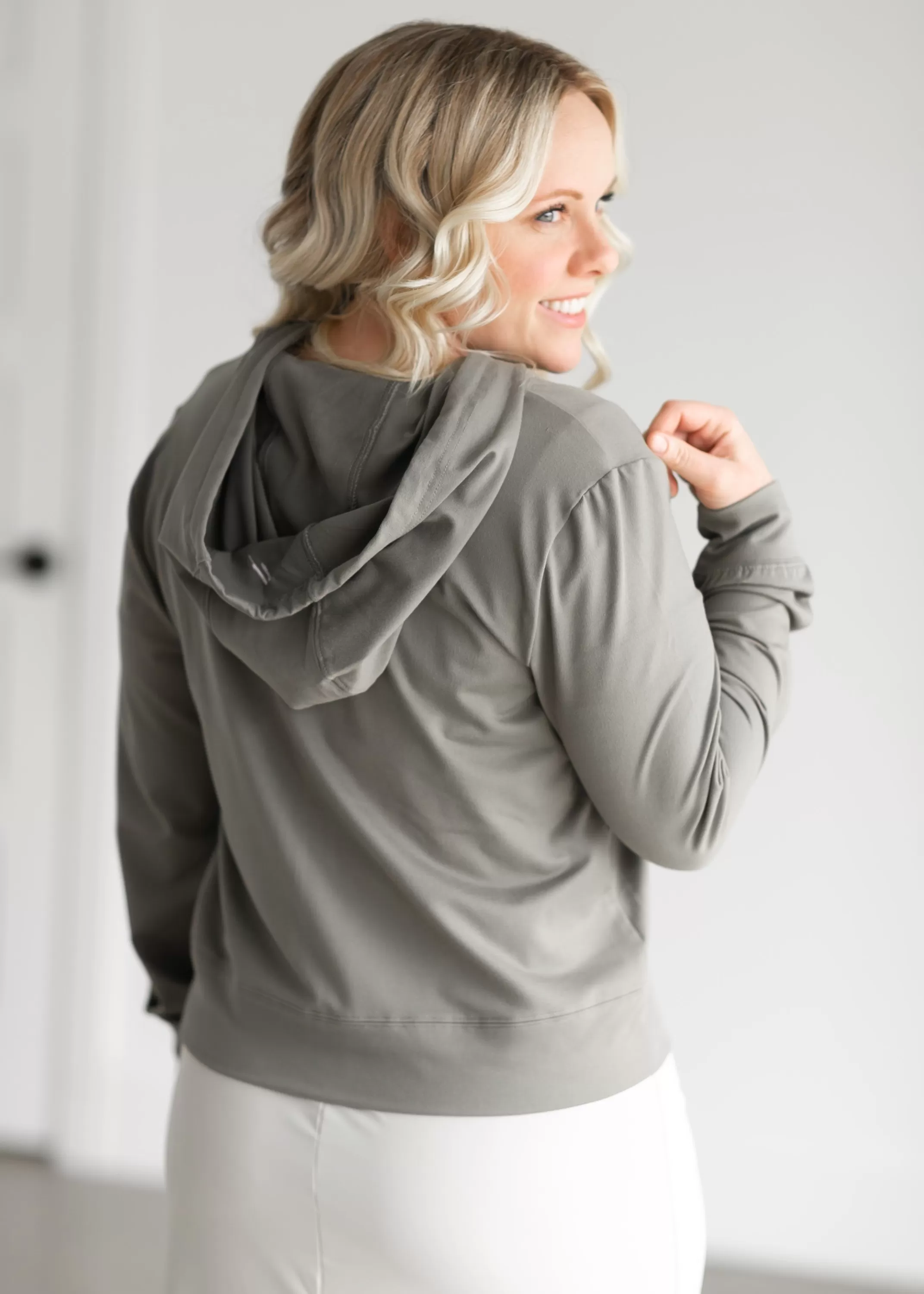 Sale Josie Olive Zip Up Hoodie Women Jackets
