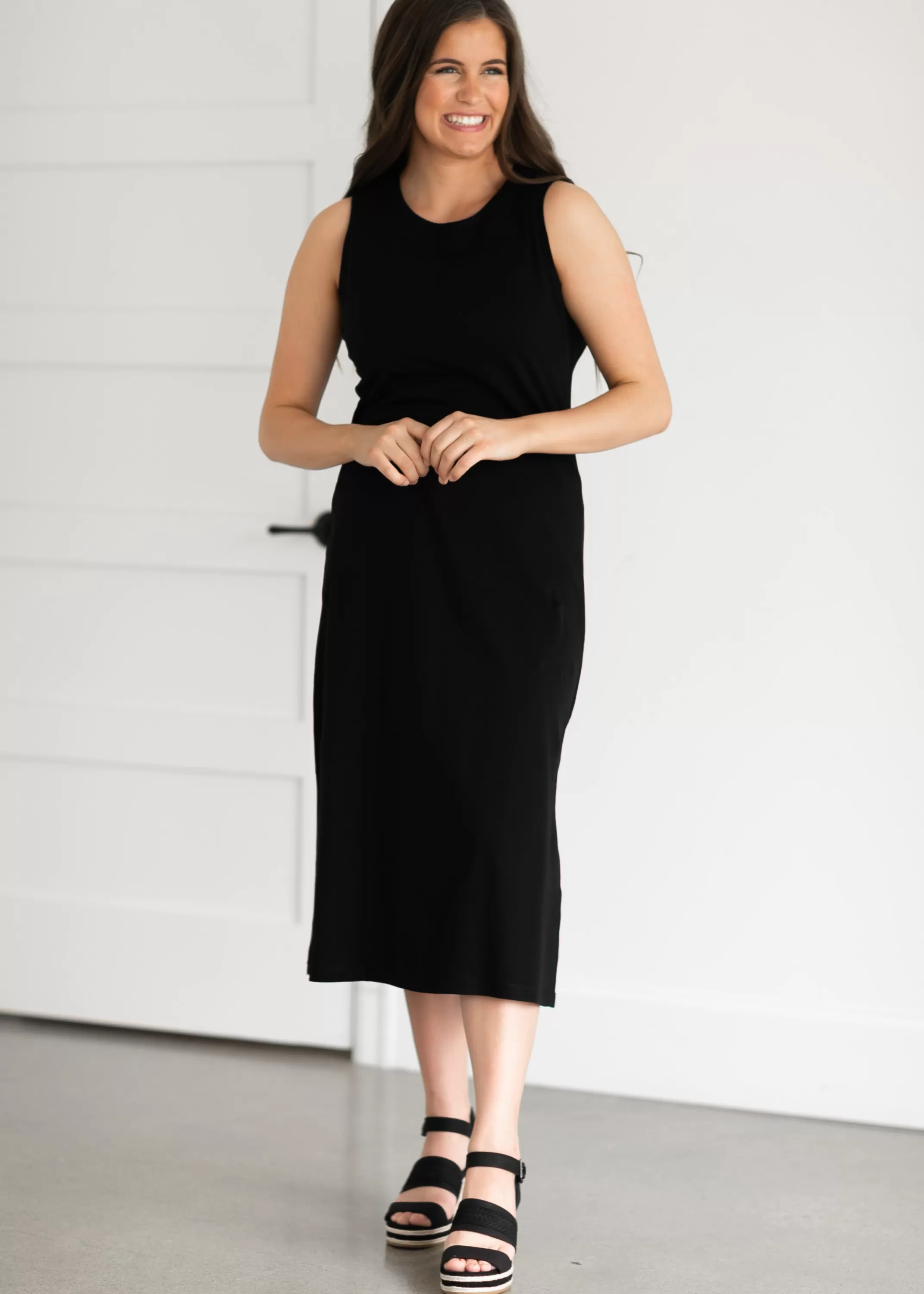 Best Sale Kaia Cotton Midi Dress Women Maternity Friendly