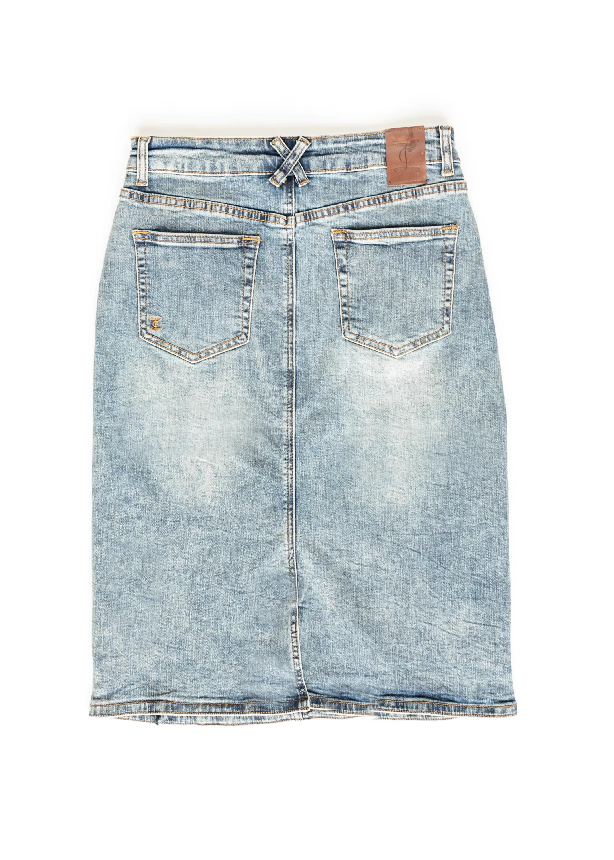 Outlet Kaitty Vintage Wash Midi Skirt Women Plus Size