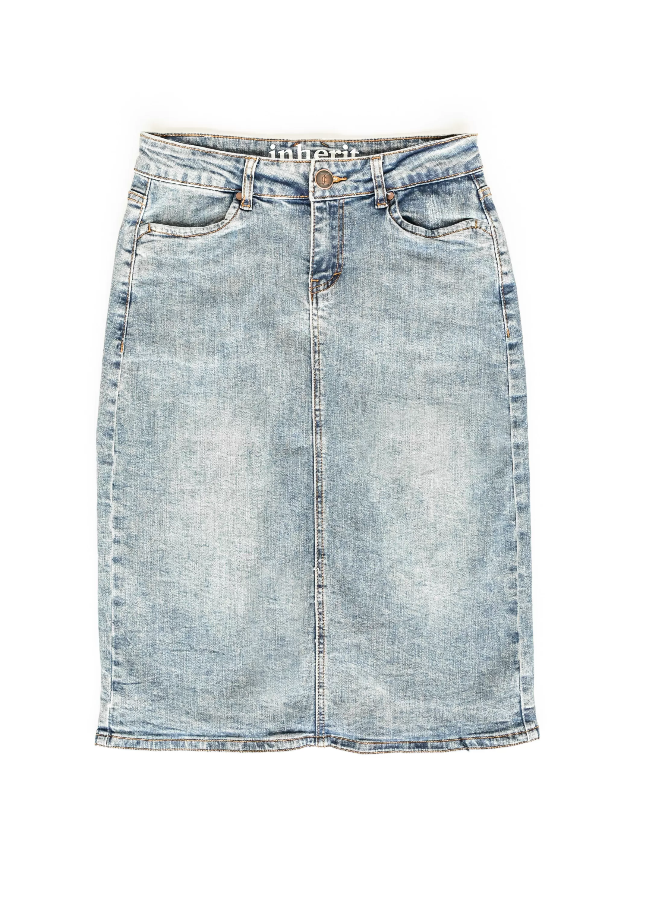 Outlet Kaitty Vintage Wash Midi Skirt Women Plus Size