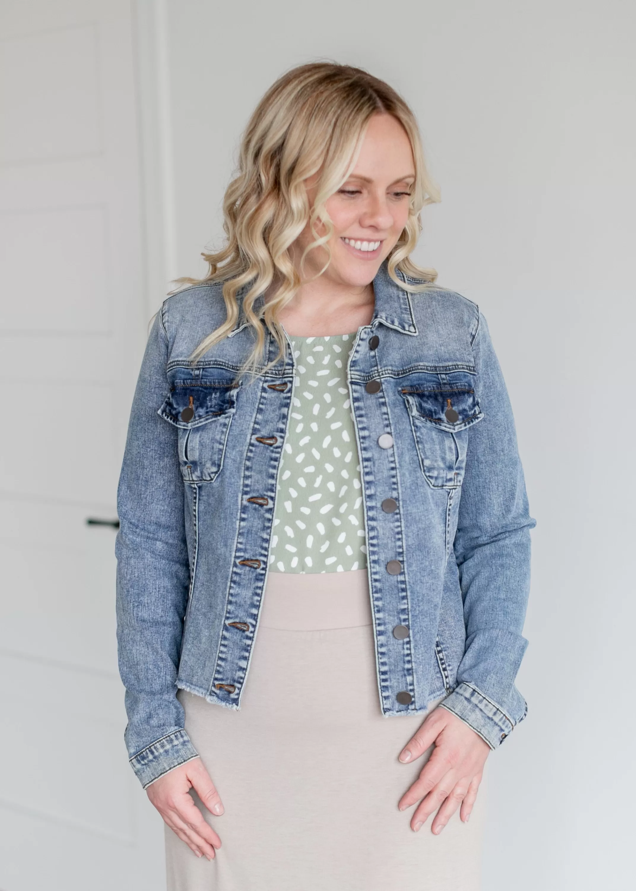 Flash Sale Kara Denim Jacket Women Nursing Friendly