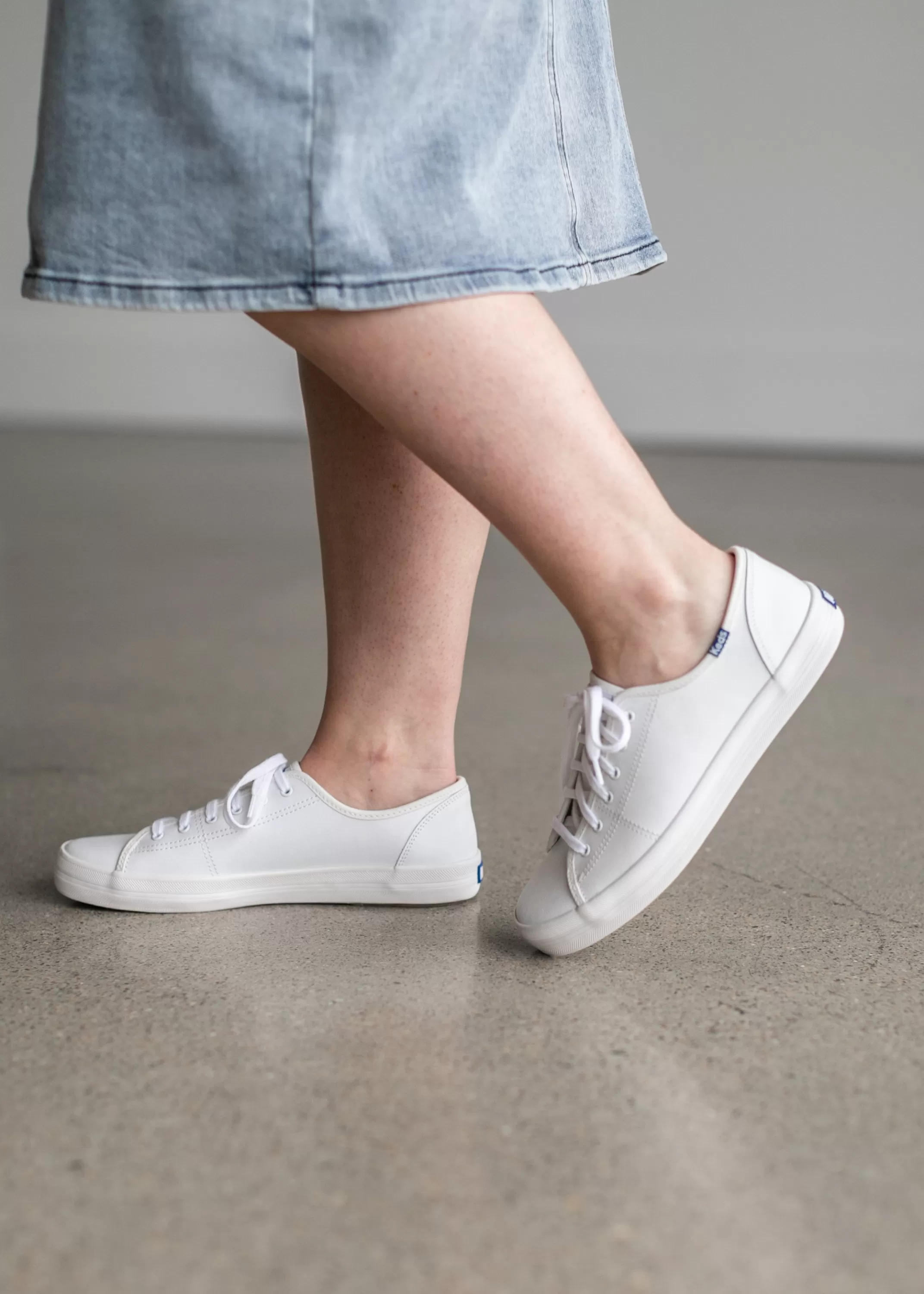 Shop ® Kickstart White Leather Sneaker Women Shoes
