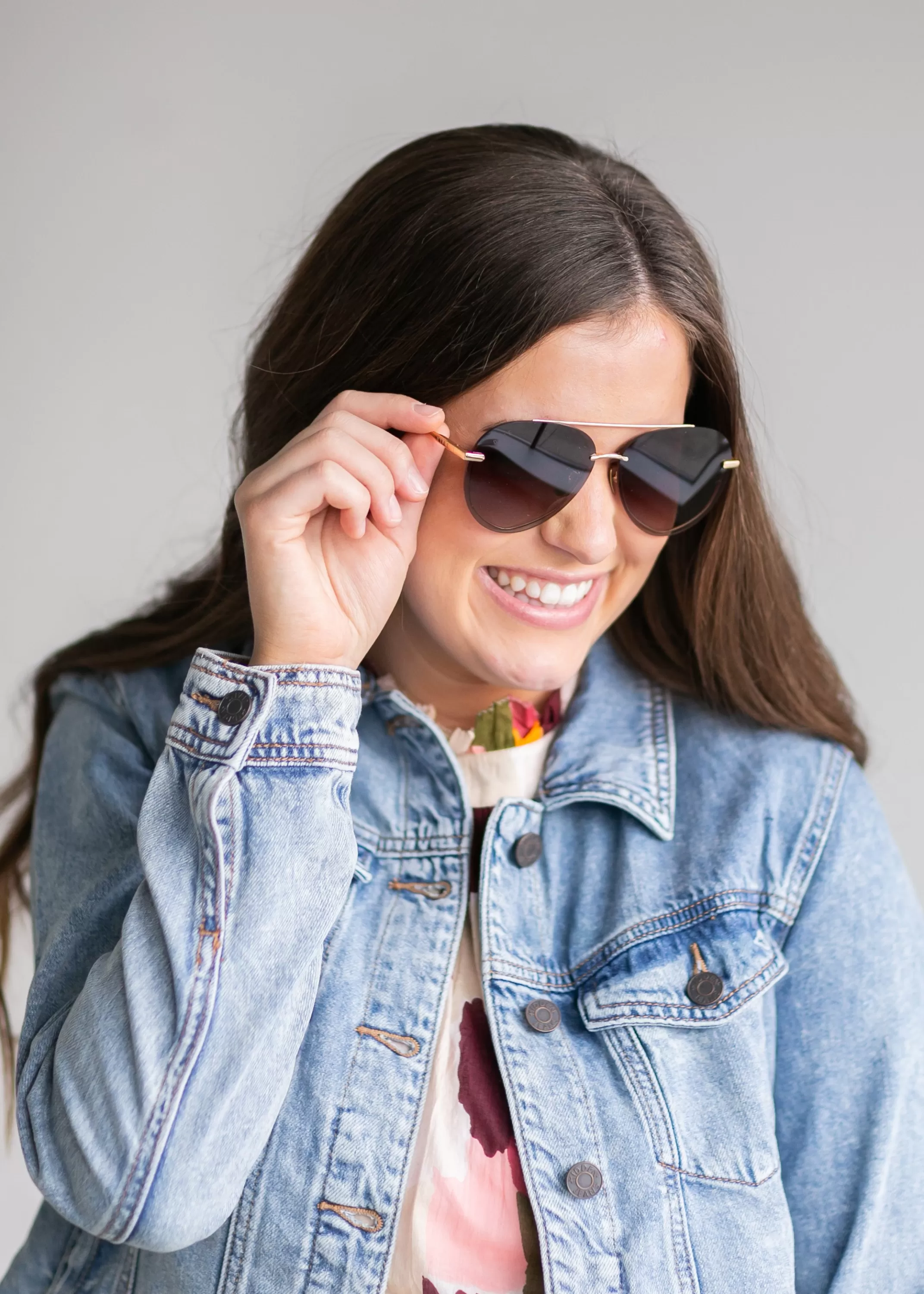 Hot Lenox Gold + Brown Gradient Lens Sunglasses Women Accessories