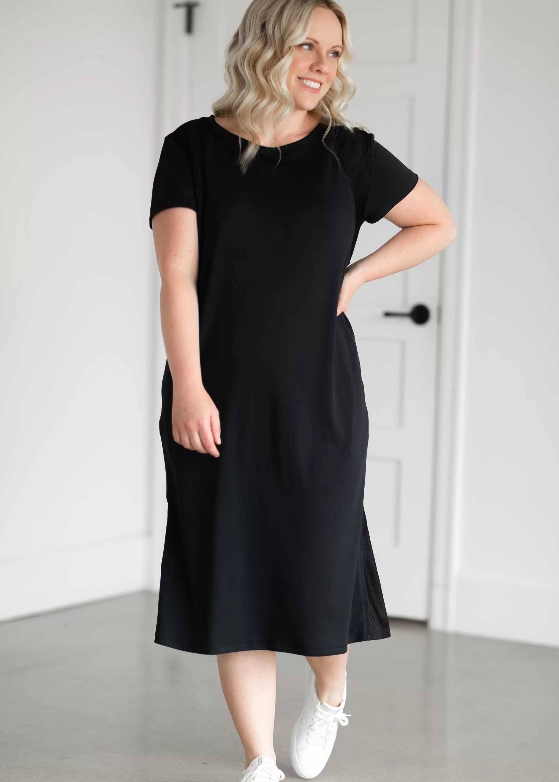 Fashion Manda Athletic Midi Dress Women Plus Size