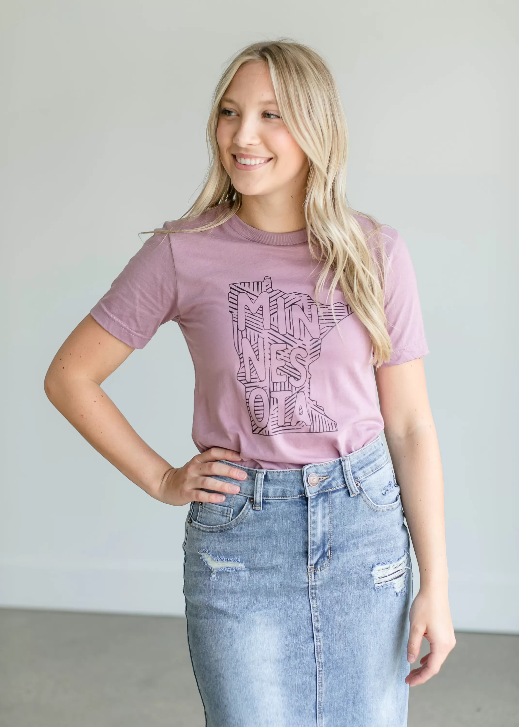 Shop Minnesota Graphic Short Sleeve T-Shirt Women Plus Size