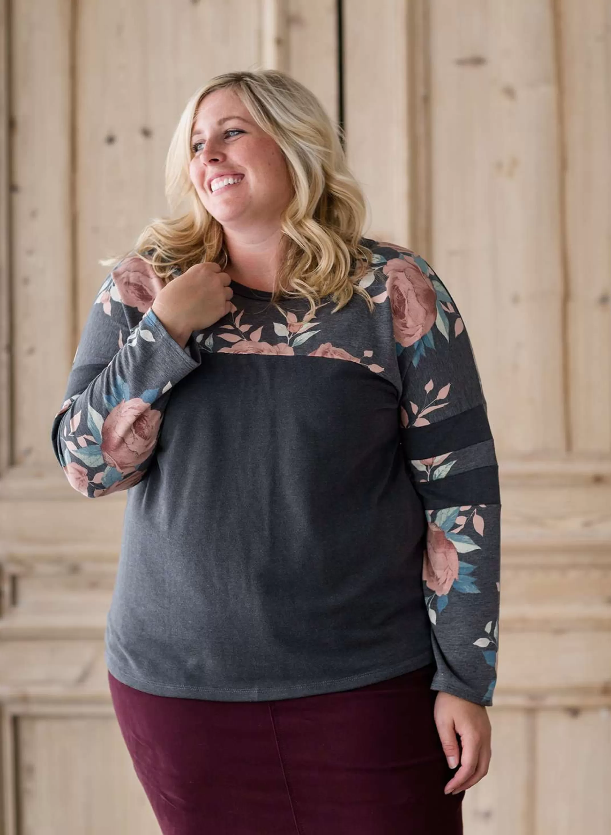 Cheap Modest Women's Plus Size Nature Walk Top | Inherit Clothing Company Women Plus Size