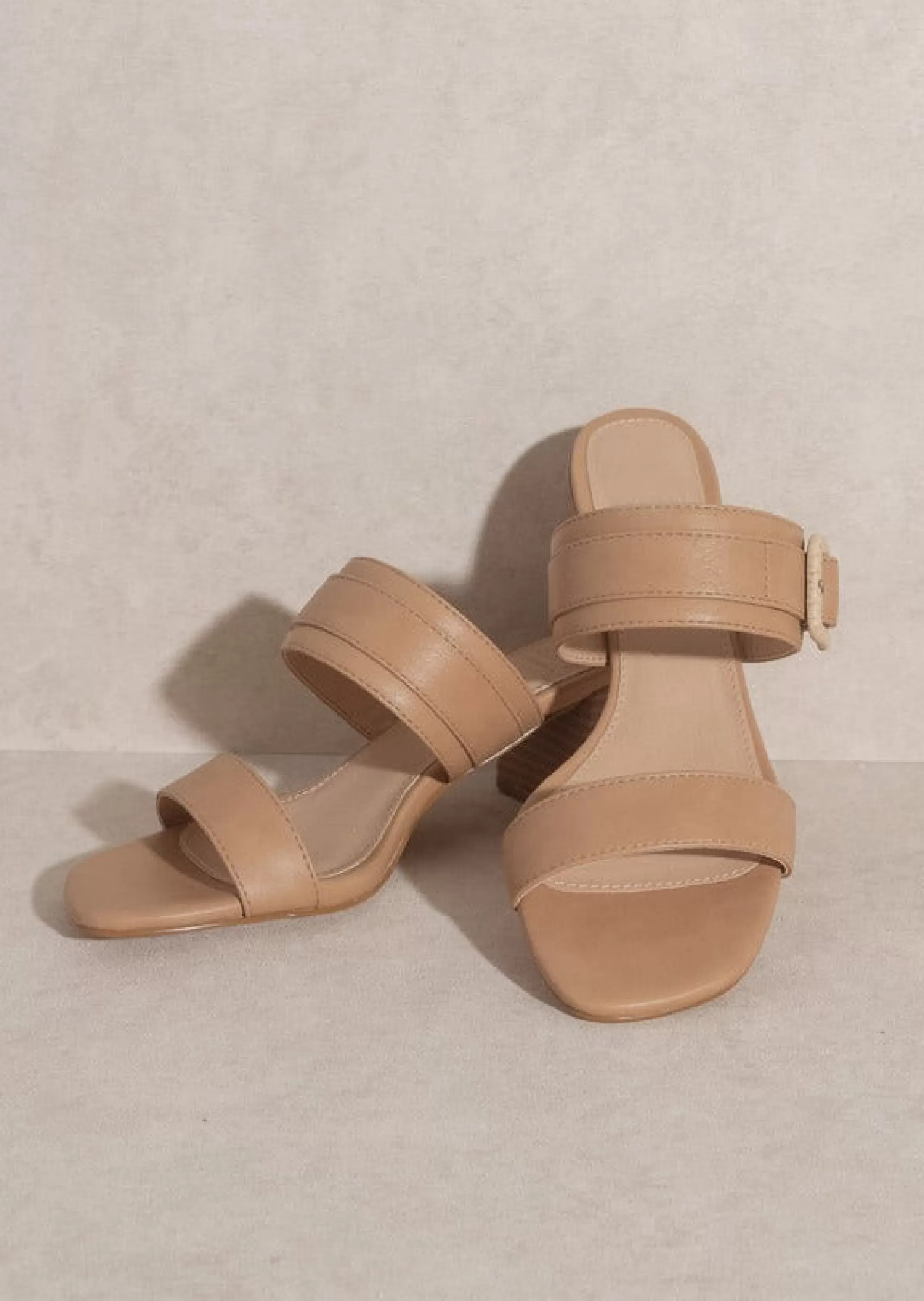 Online Nicole Buckle Block Heel Women Shoes