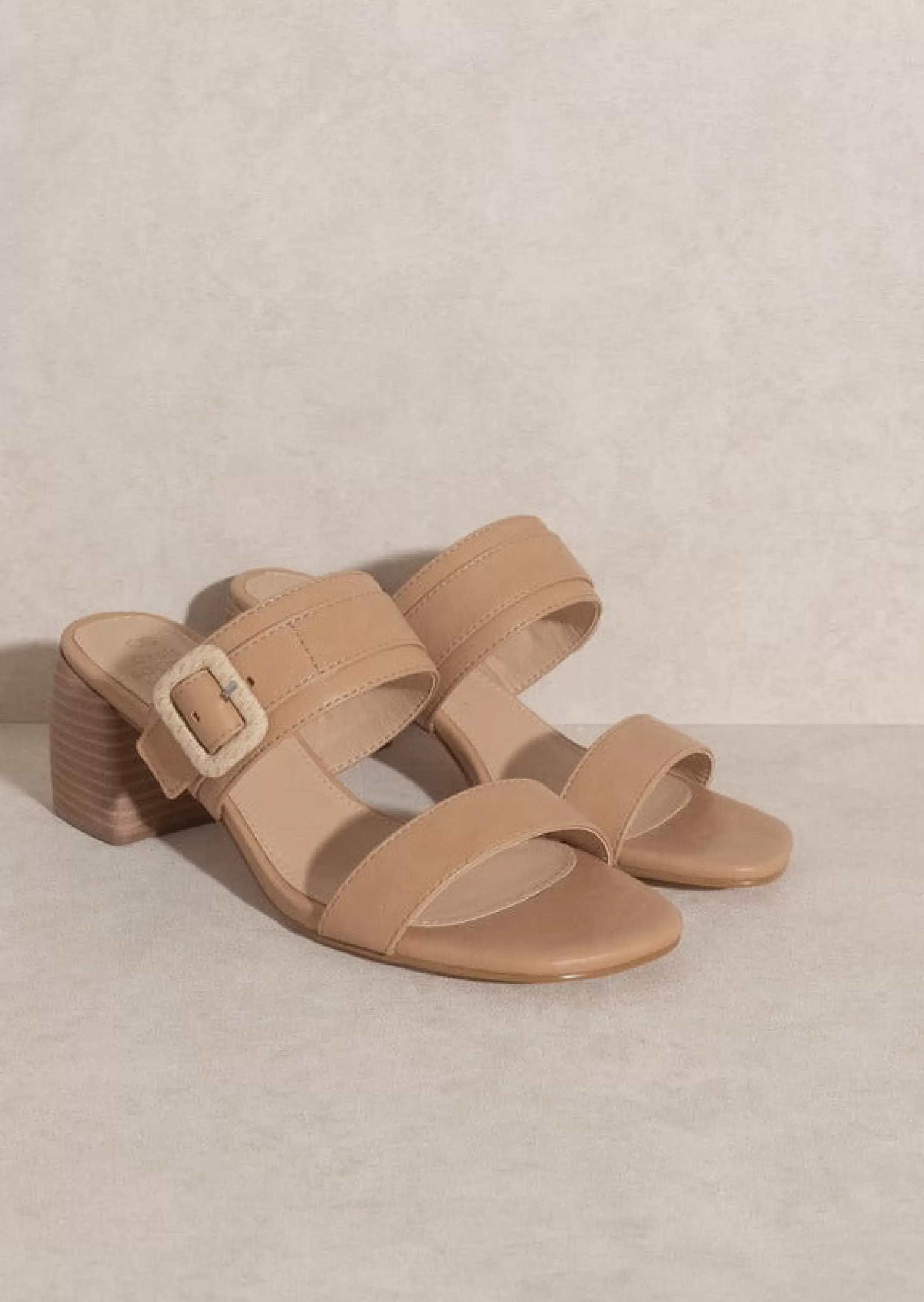 Online Nicole Buckle Block Heel Women Shoes