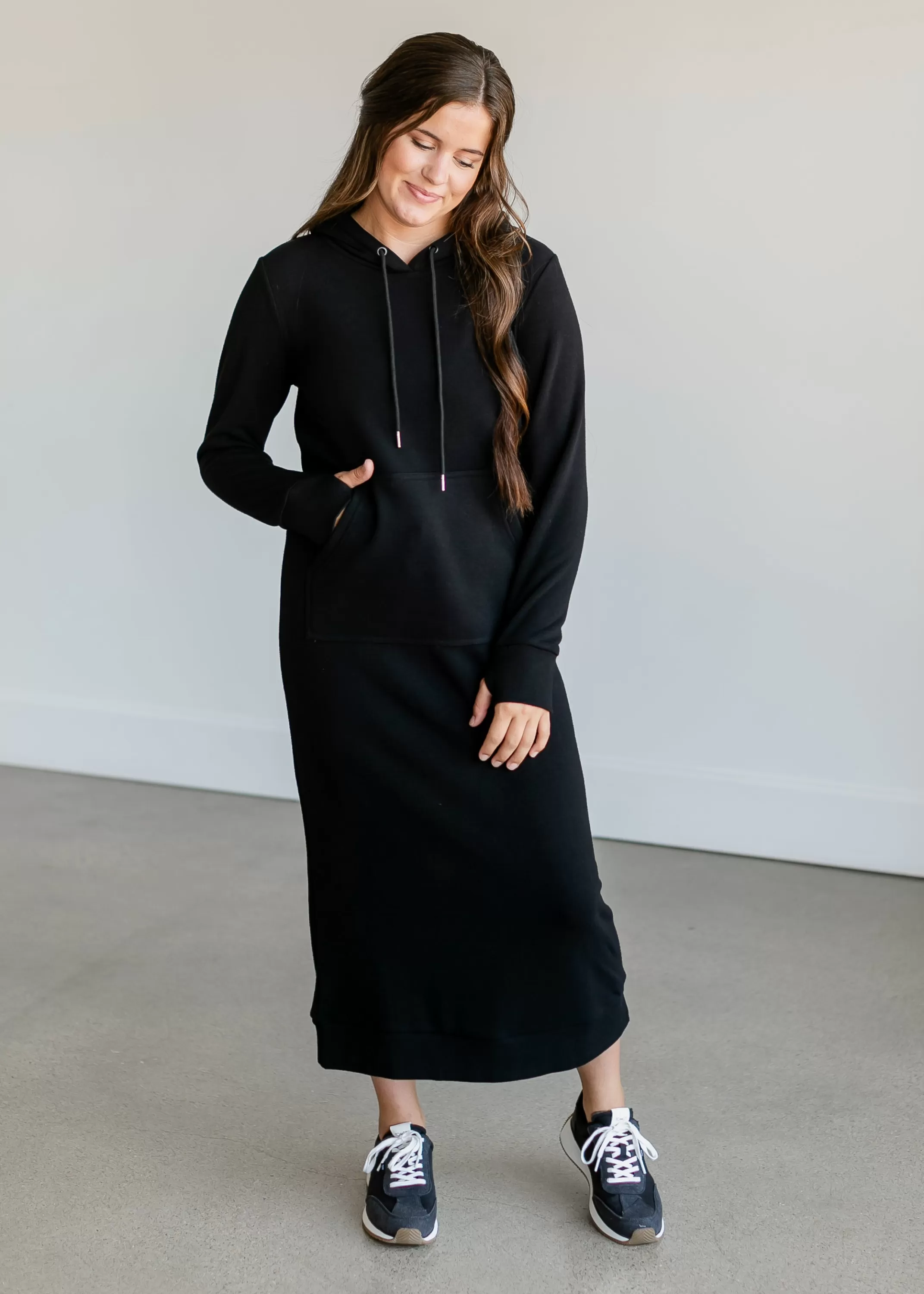 Fashion Rae Hoodie Sweatshirt Dress Women Plus Size