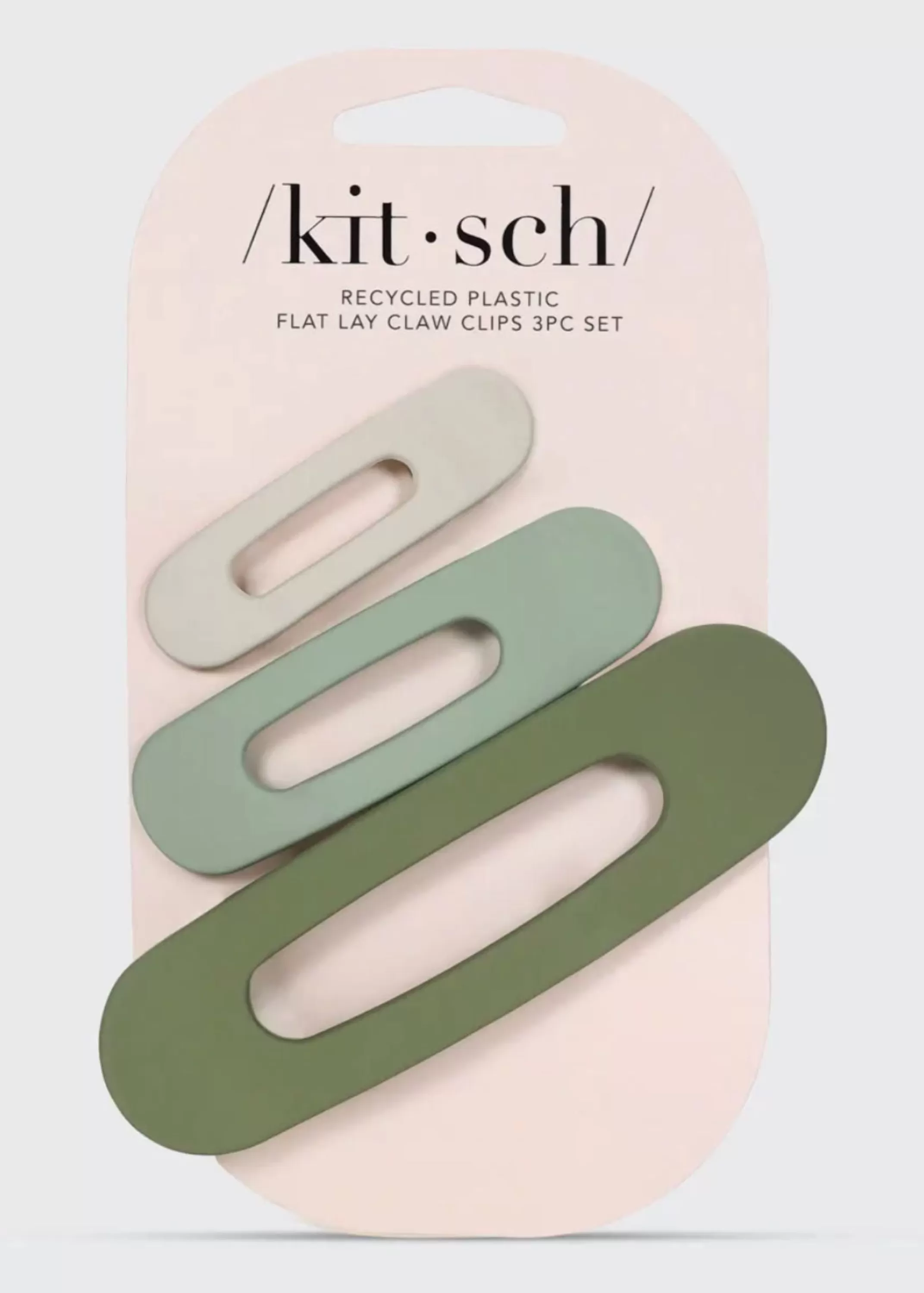 Shop Recycled Plastic Assorted Flat Lay Claw Clips 3Pc Set Women Accessories