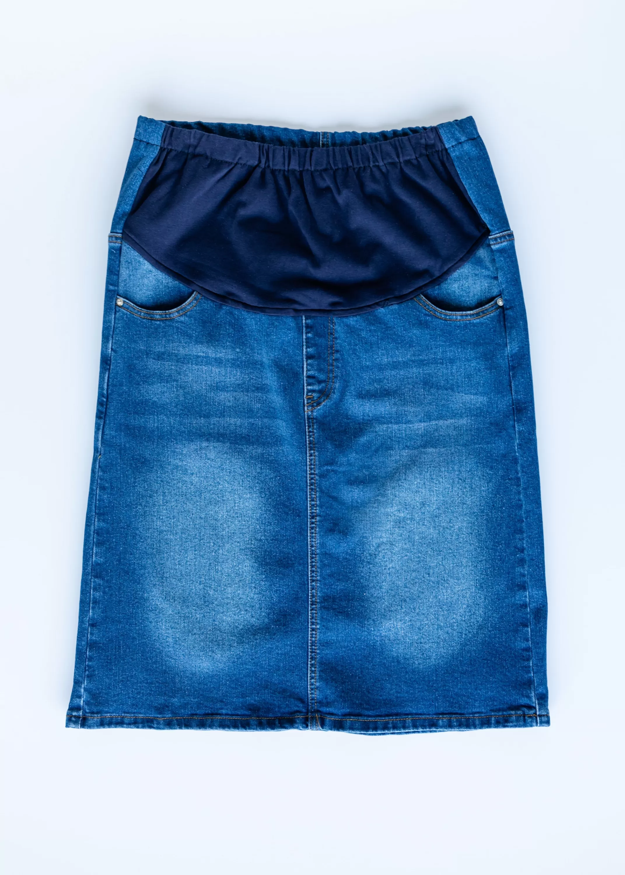 Outlet Remi Maternity Denim Midi Skirt Women Maternity Friendly