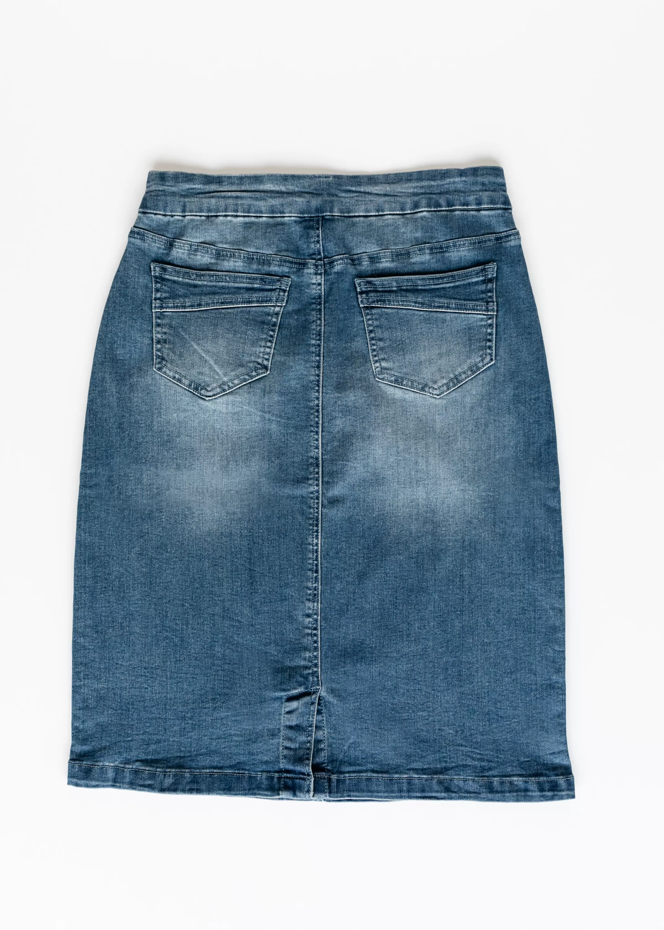 New Sandra Vintage Wash Midi Skirt Women Plus Size
