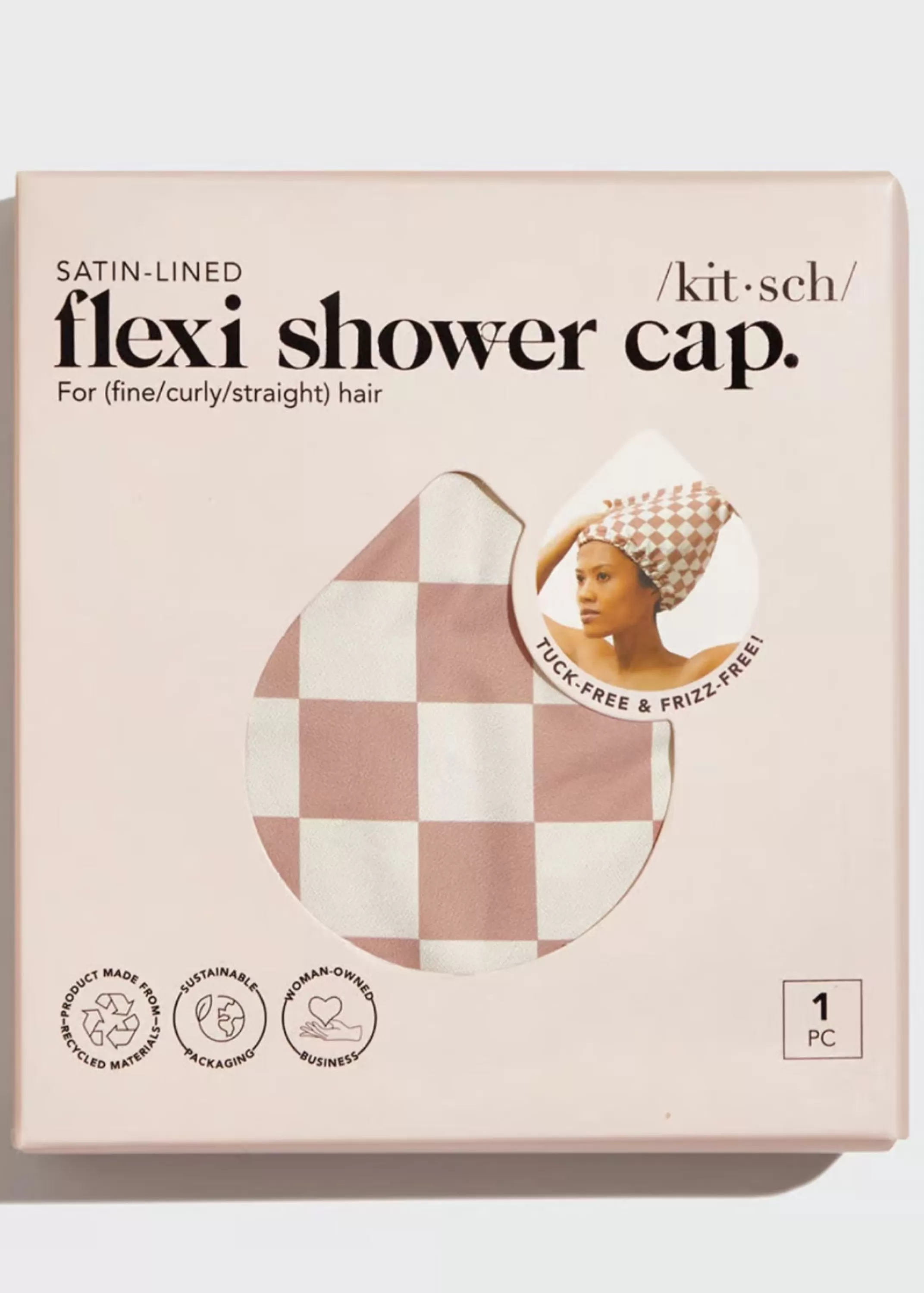 Cheap Satin Lined Flexi Shower Cap Women Accessories