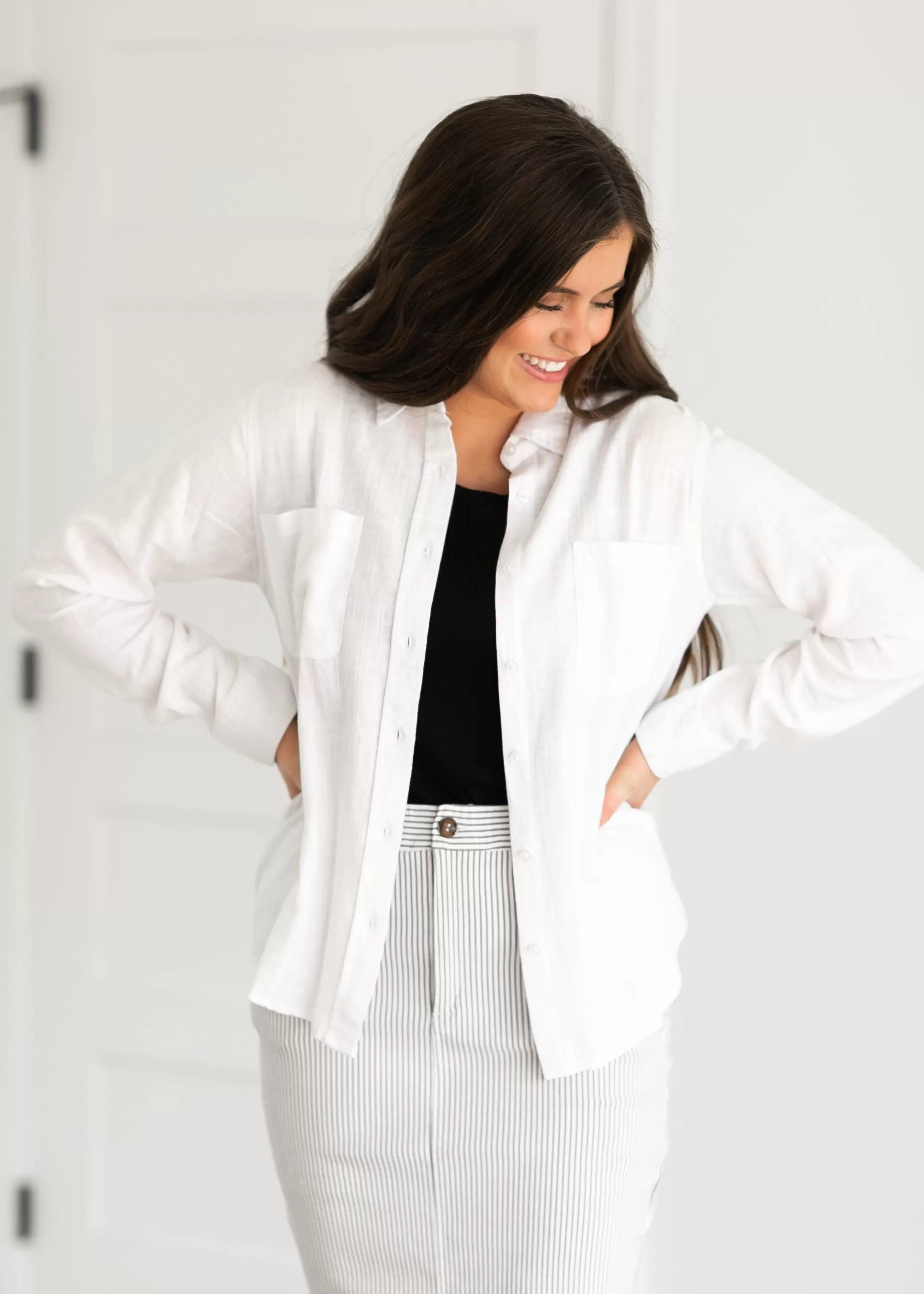 Outlet Tallulah Relaxed Fit Button Down Top Women Nursing Friendly