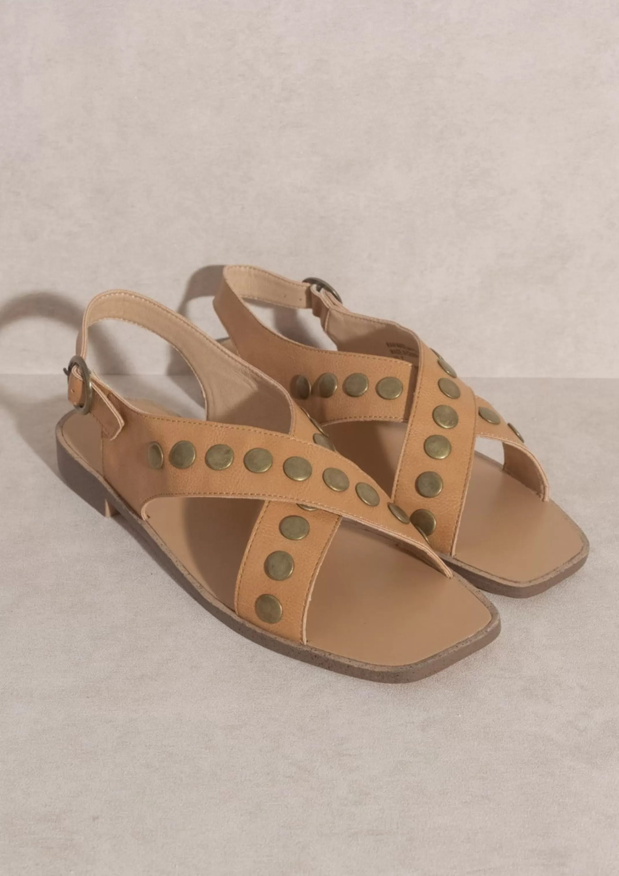 Fashion The Kylie Two Strap Square Toe Sandals Women Shoes