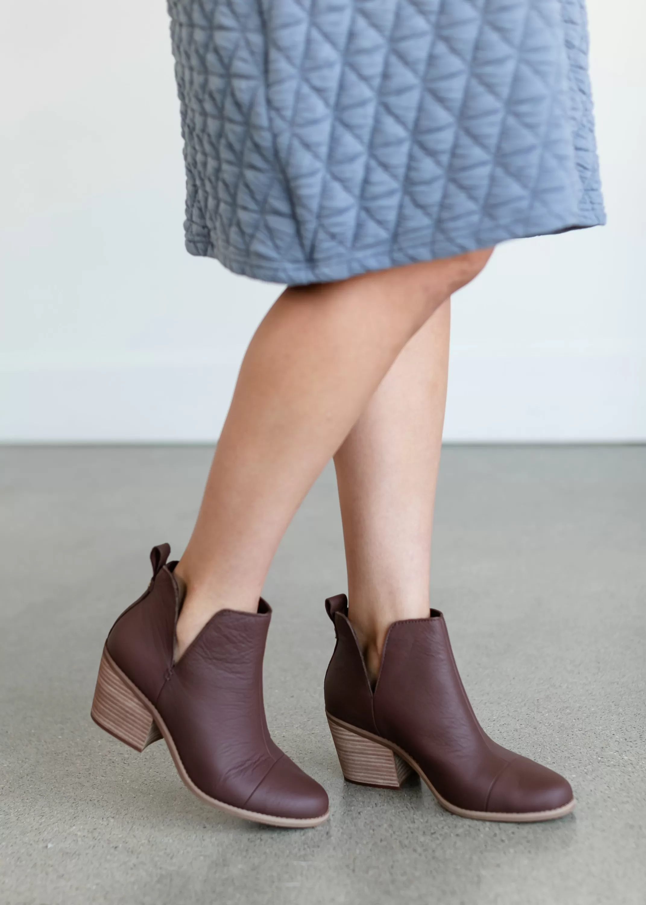 Shop Everly Leather Cutout Bootie Women Shoes