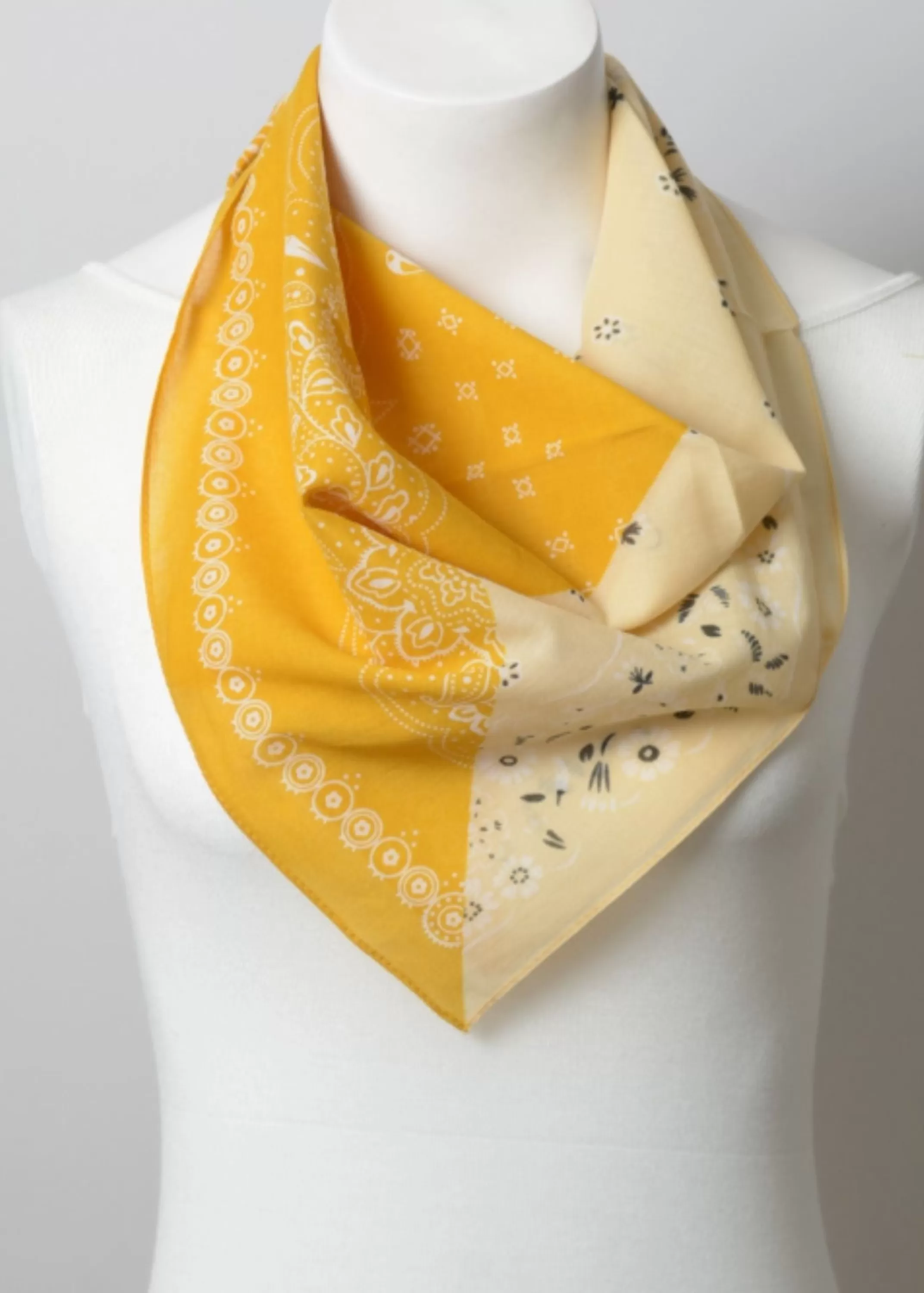 New Two Tone Western Floral Bandana Women Accessories
