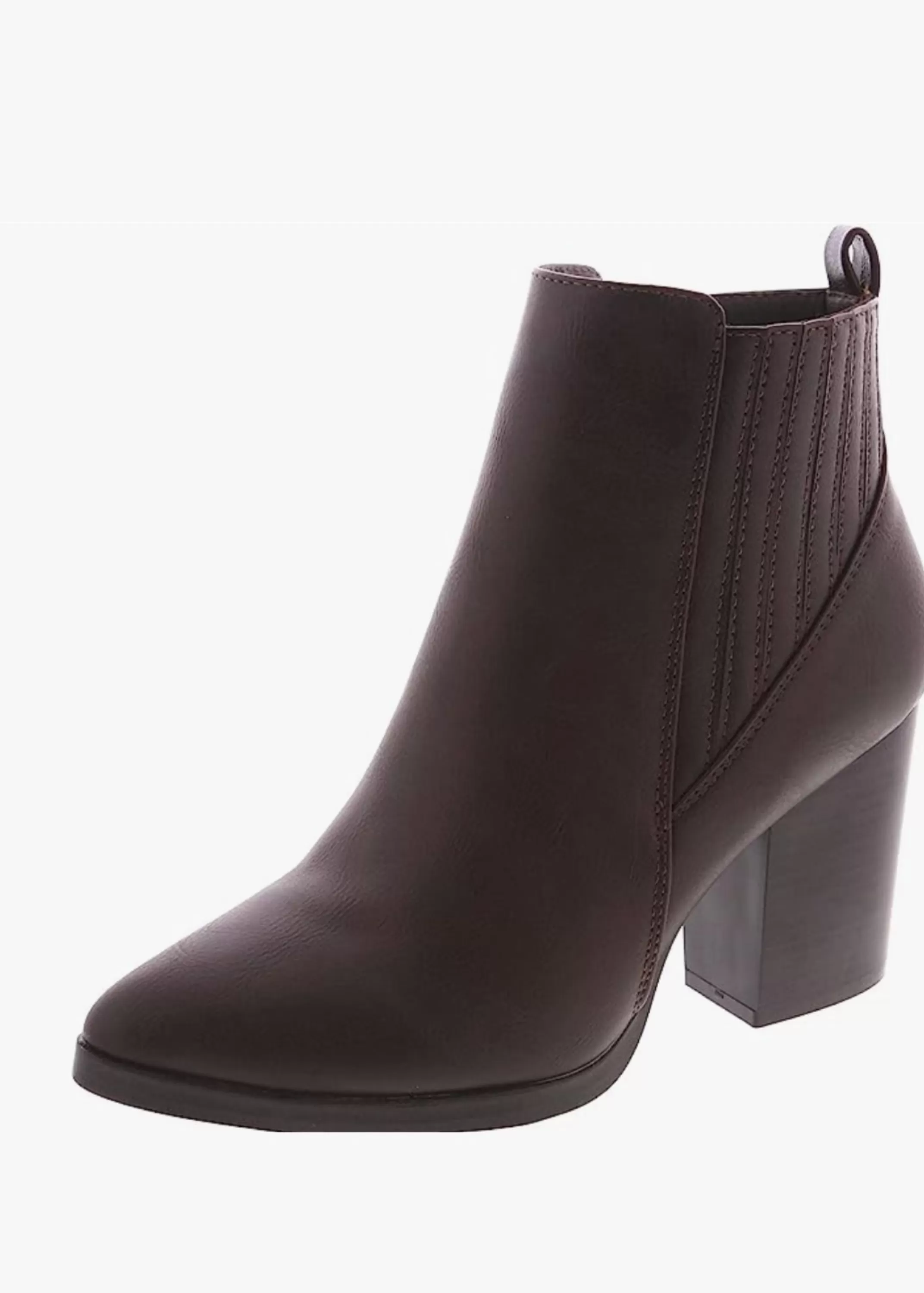 Store Vegan Leather Heeled Ankle Booties Women Shoes